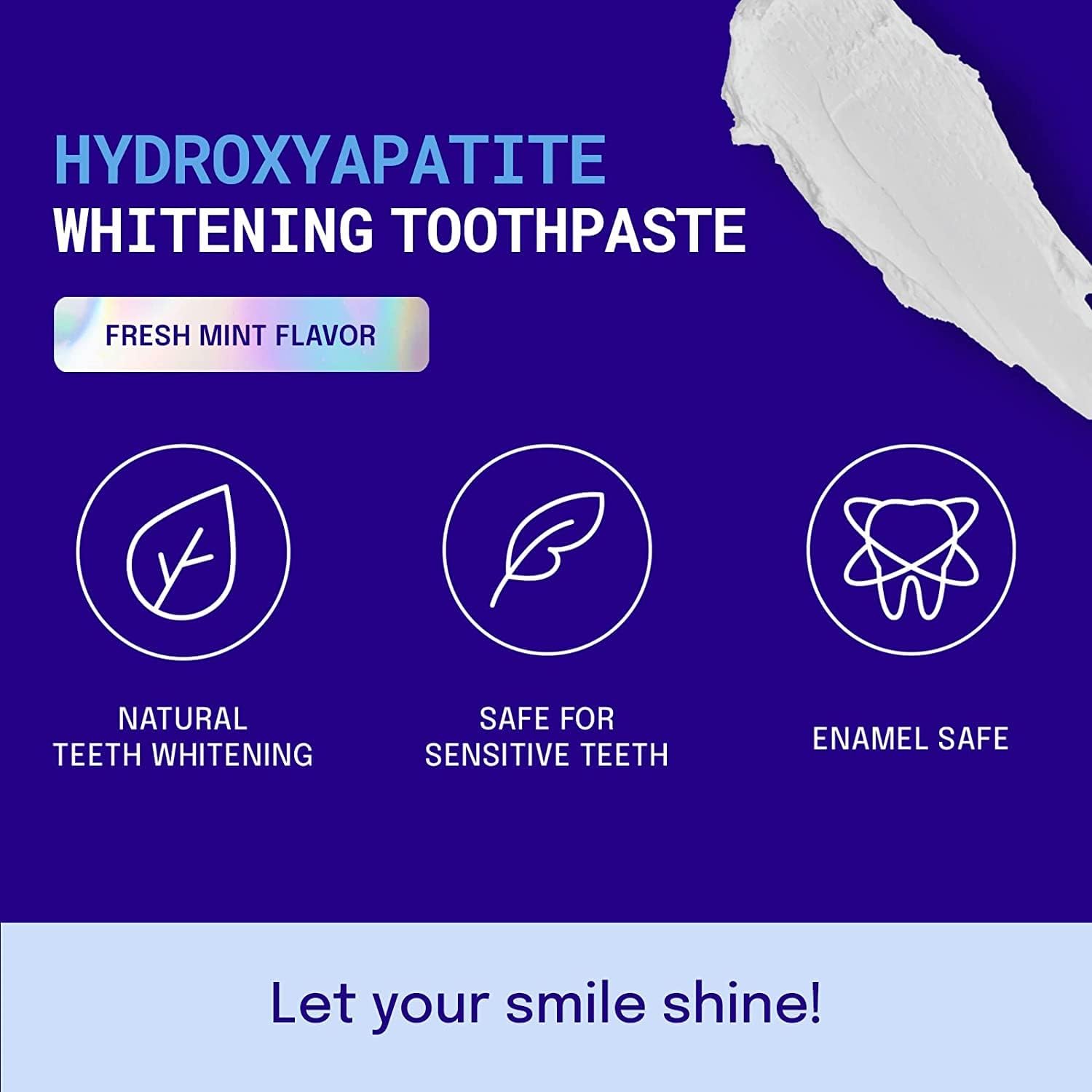 Active Wow 24k White Hydroxyapatite Whitening Toothpaste - Fresh Mint