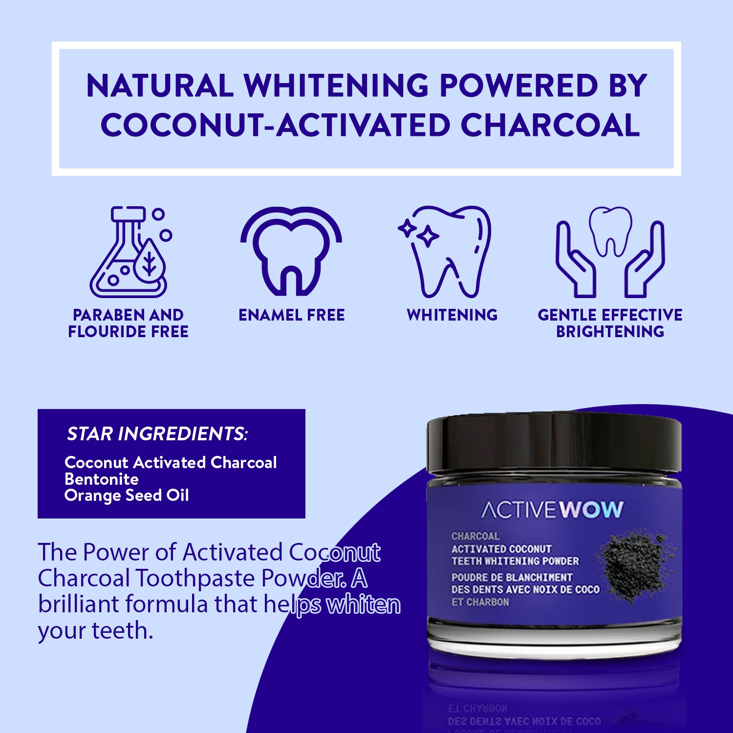 Activated Charcoal Teeth Whitening Powder